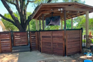 staining fence service